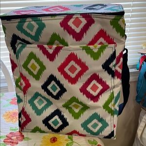 Colorful Geometric Patterned Thermal Bag